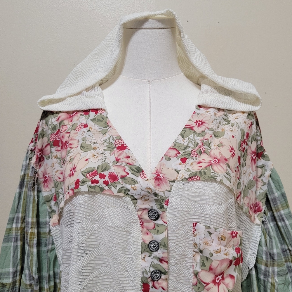 Pol | Mixed Print Patchwork Jacket - image 3